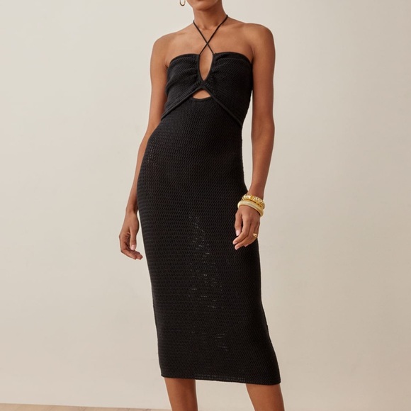 NWT Reformation Vanete Open Knit Dress size Large - Picture 1 of 6